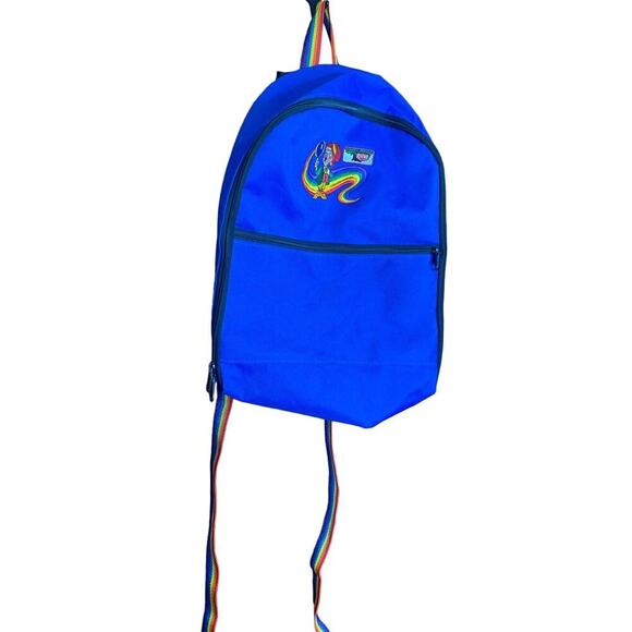 VINTAGE Rainbow Nostalgic  Keebler Elf Blue 90s Backpack - Picture 1 of 7
